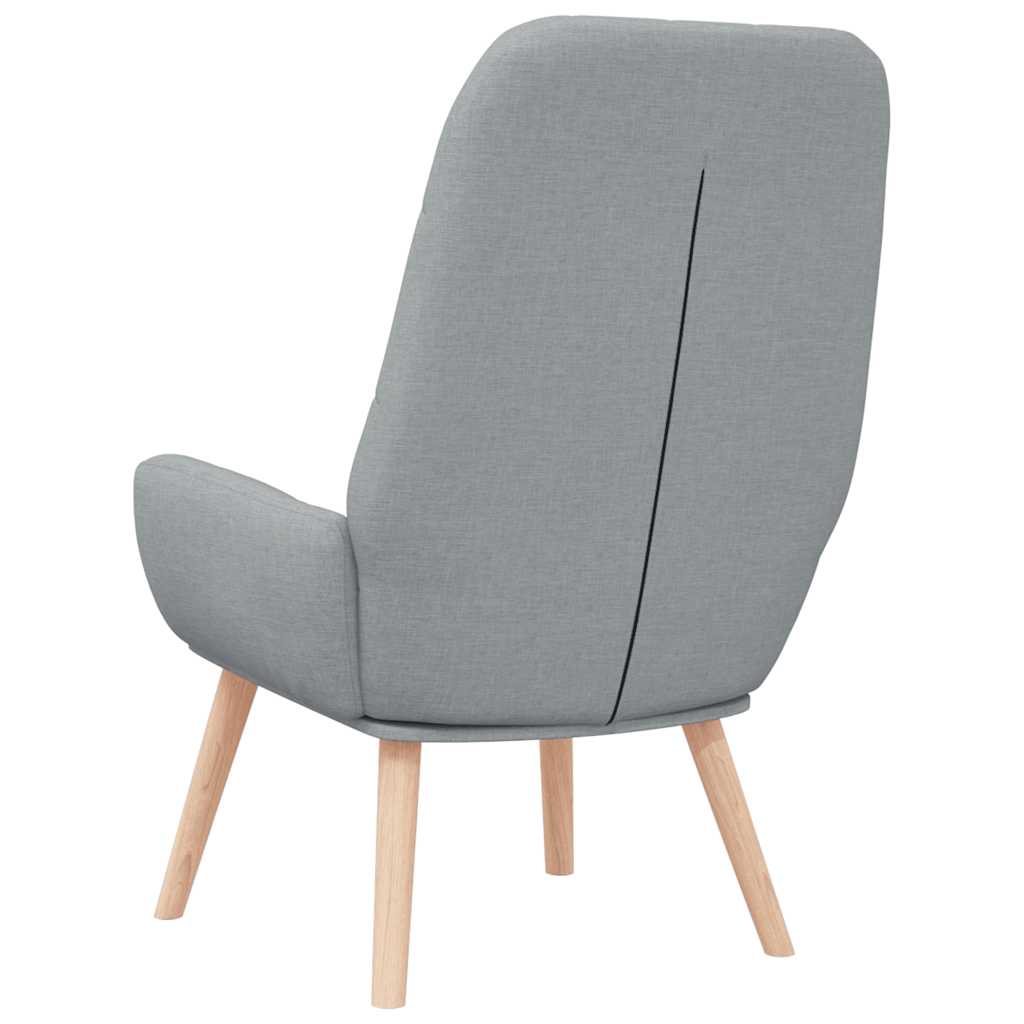Fauteuil relax en tissu gris clair - XIOS