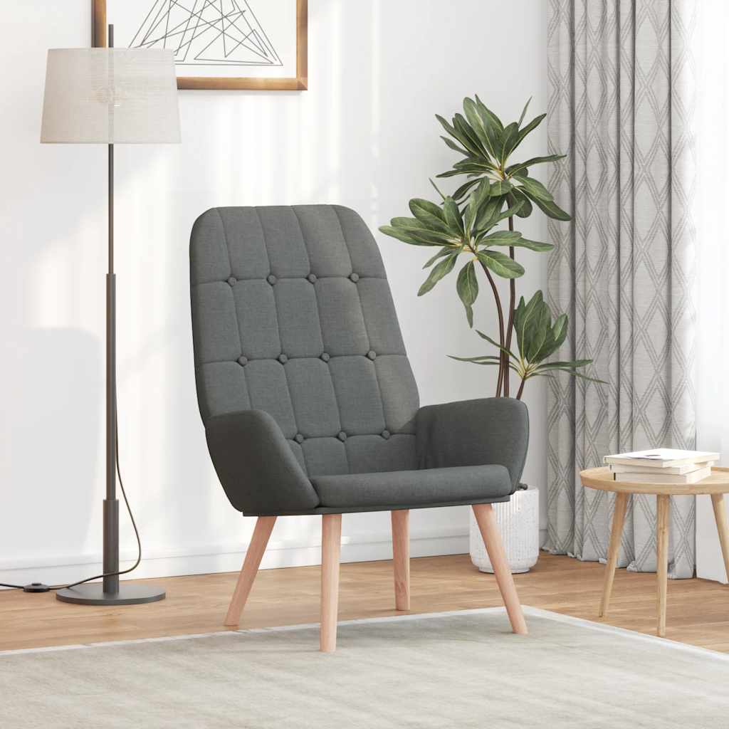 Fauteuil relaxant en tissu gris foncé - XIOS
