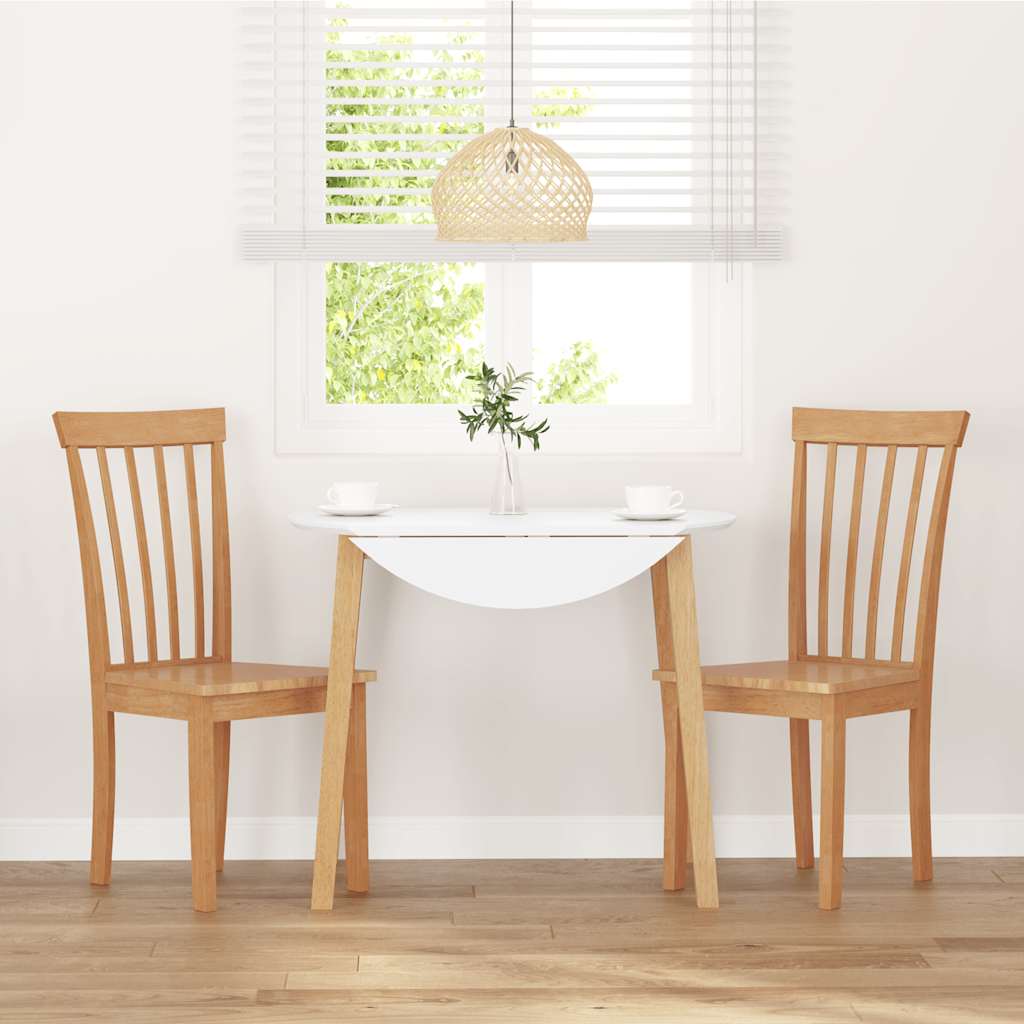 Chaises à manger 2 pcs bois massif naturel caoutchouc - XIOS