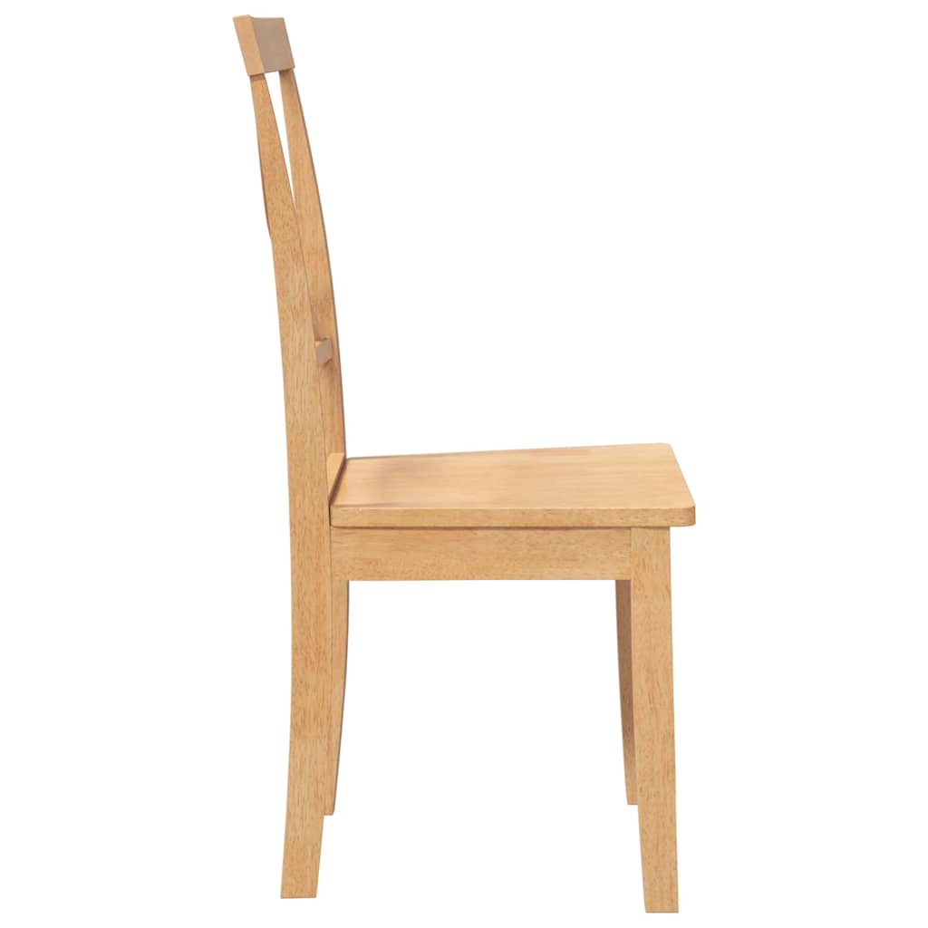 Chaises à manger 2 pcs bois massif caoutchouc - XIOS
