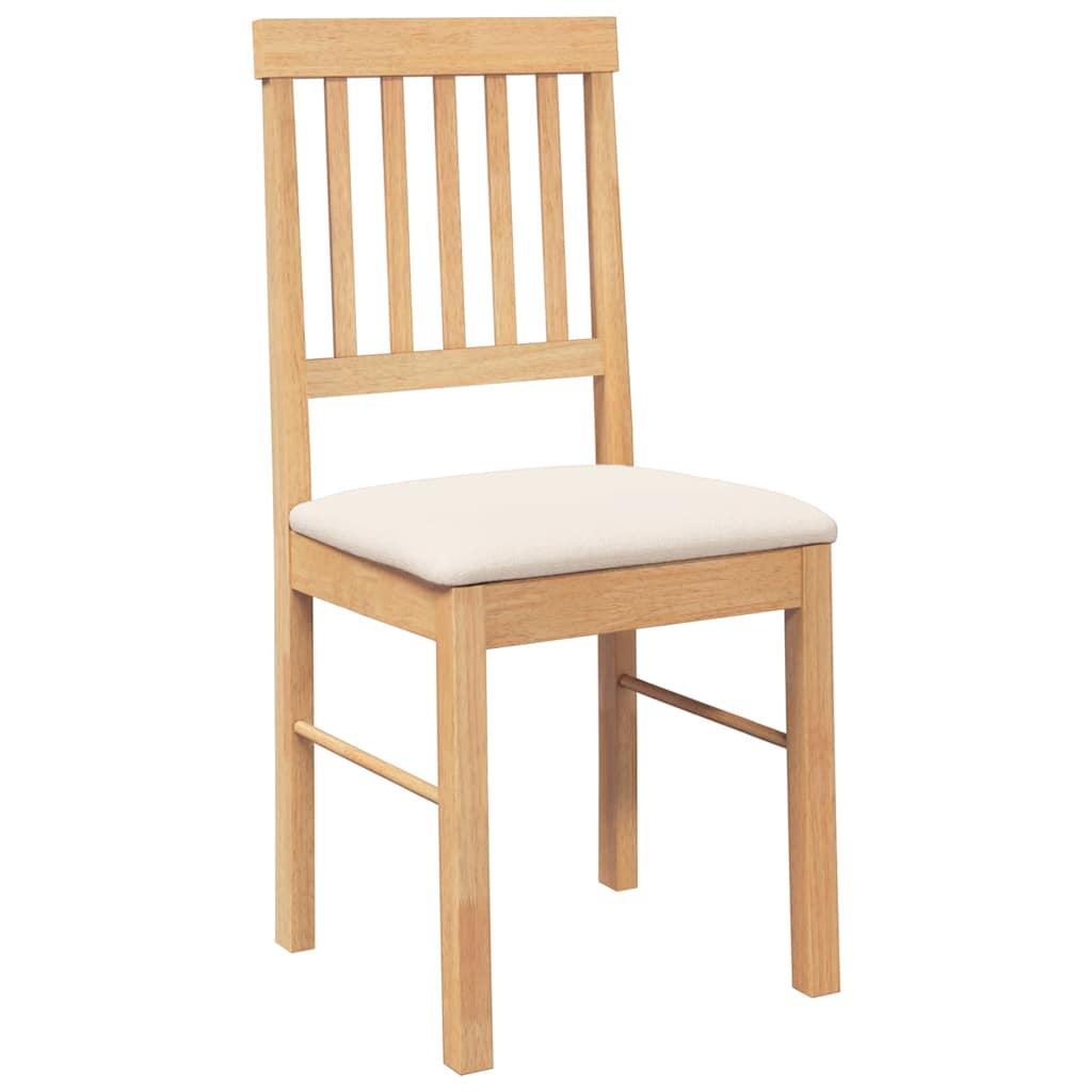 Chaises à manger coussins 2 pcs bois massif caoutchouc - XIOS