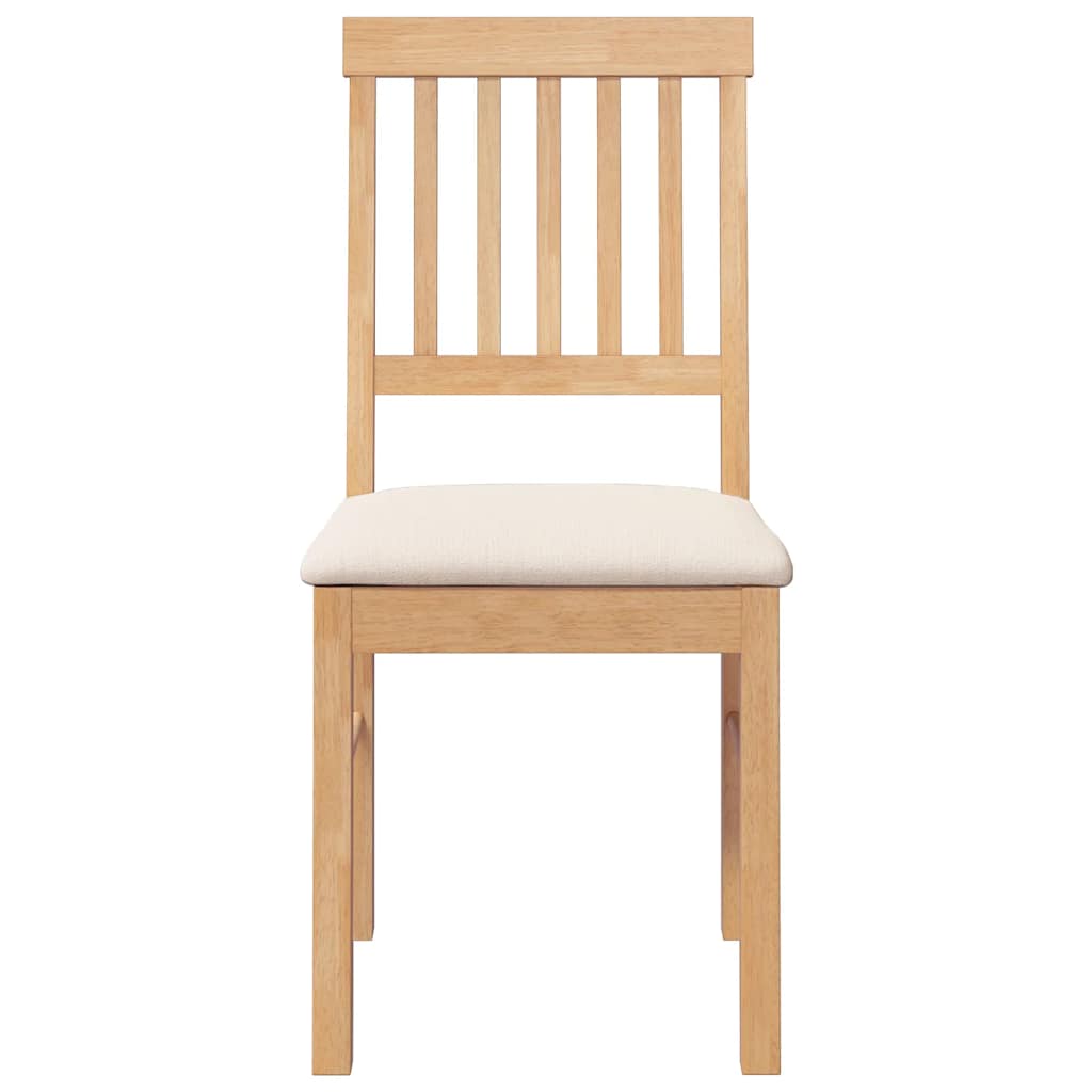 Chaises à manger coussins 2 pcs bois massif caoutchouc - XIOS