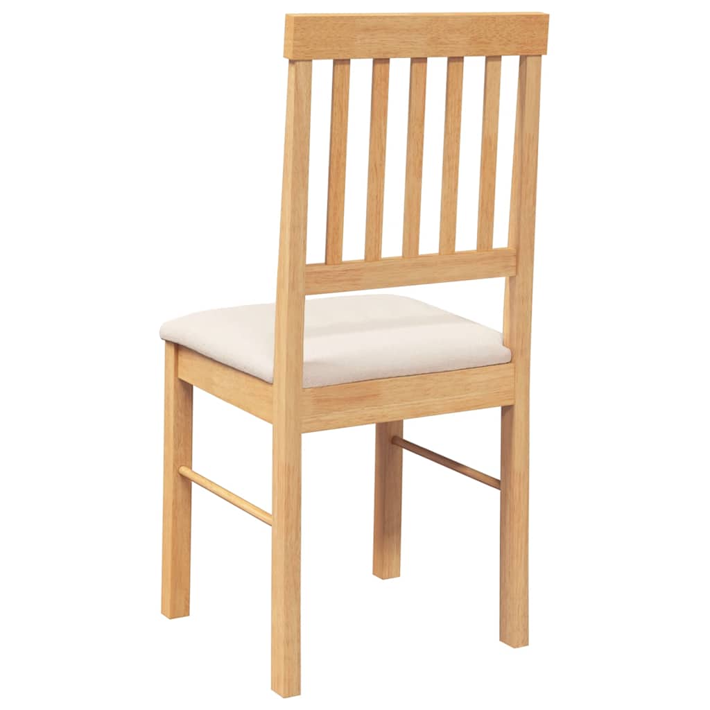 Chaises à manger coussins 2 pcs bois massif caoutchouc - XIOS