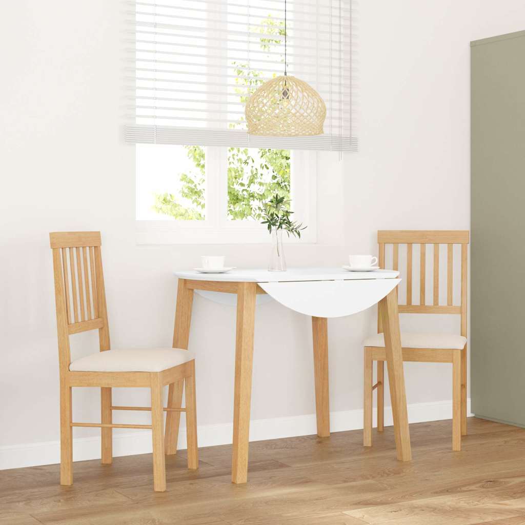 Chaises à manger coussins 2 pcs bois massif caoutchouc - XIOS