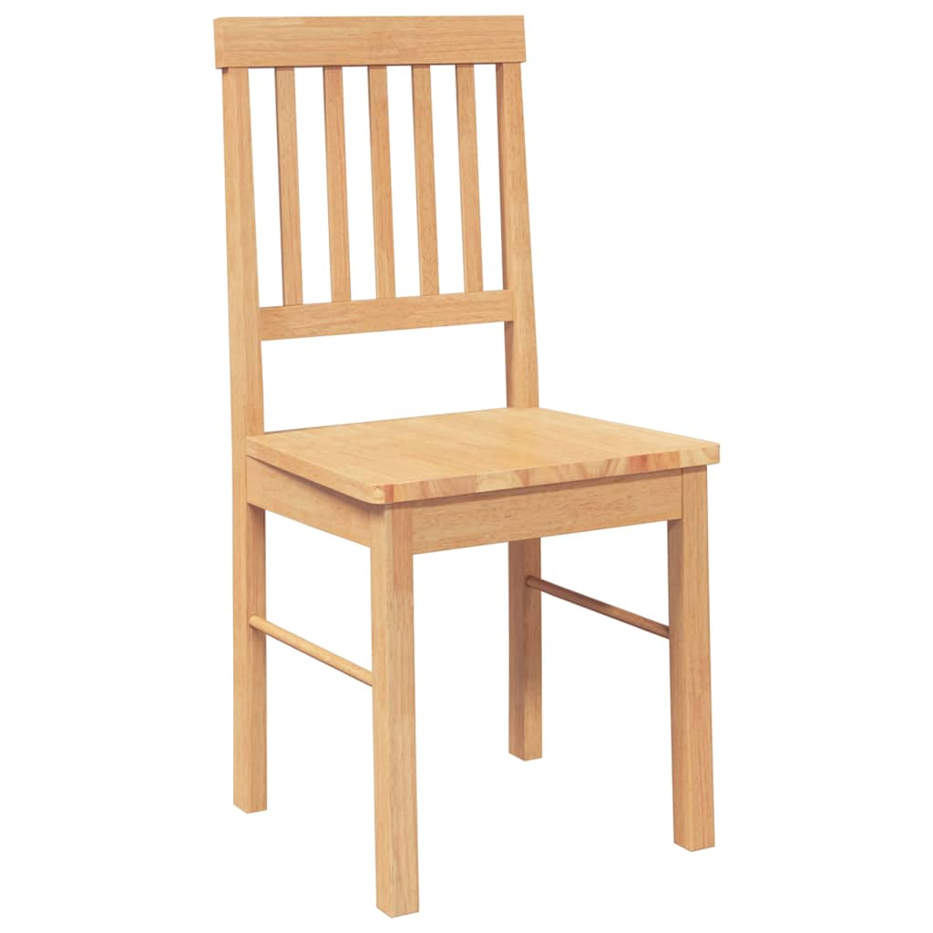 Chaises à manger 2 pcs bois massif caoutchouc - XIOS