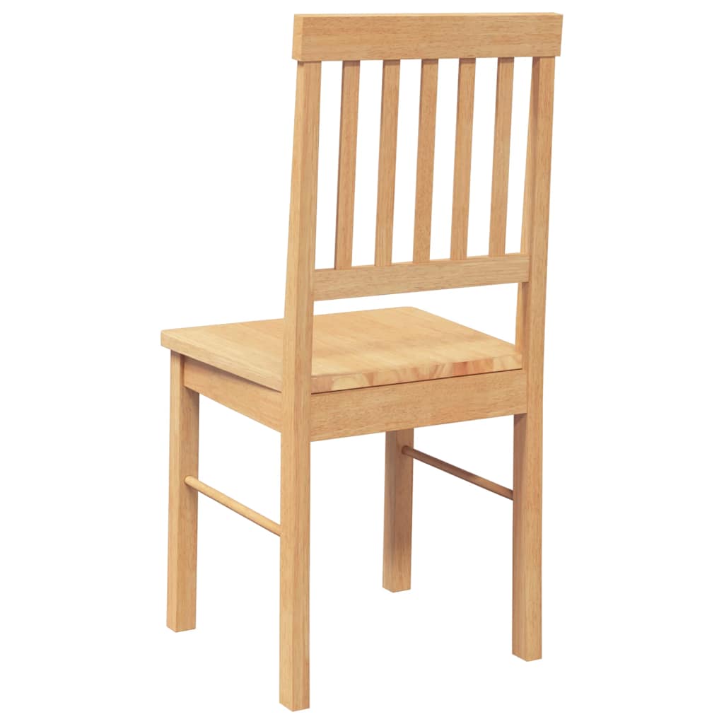 Chaises à manger 2 pcs bois massif caoutchouc - XIOS