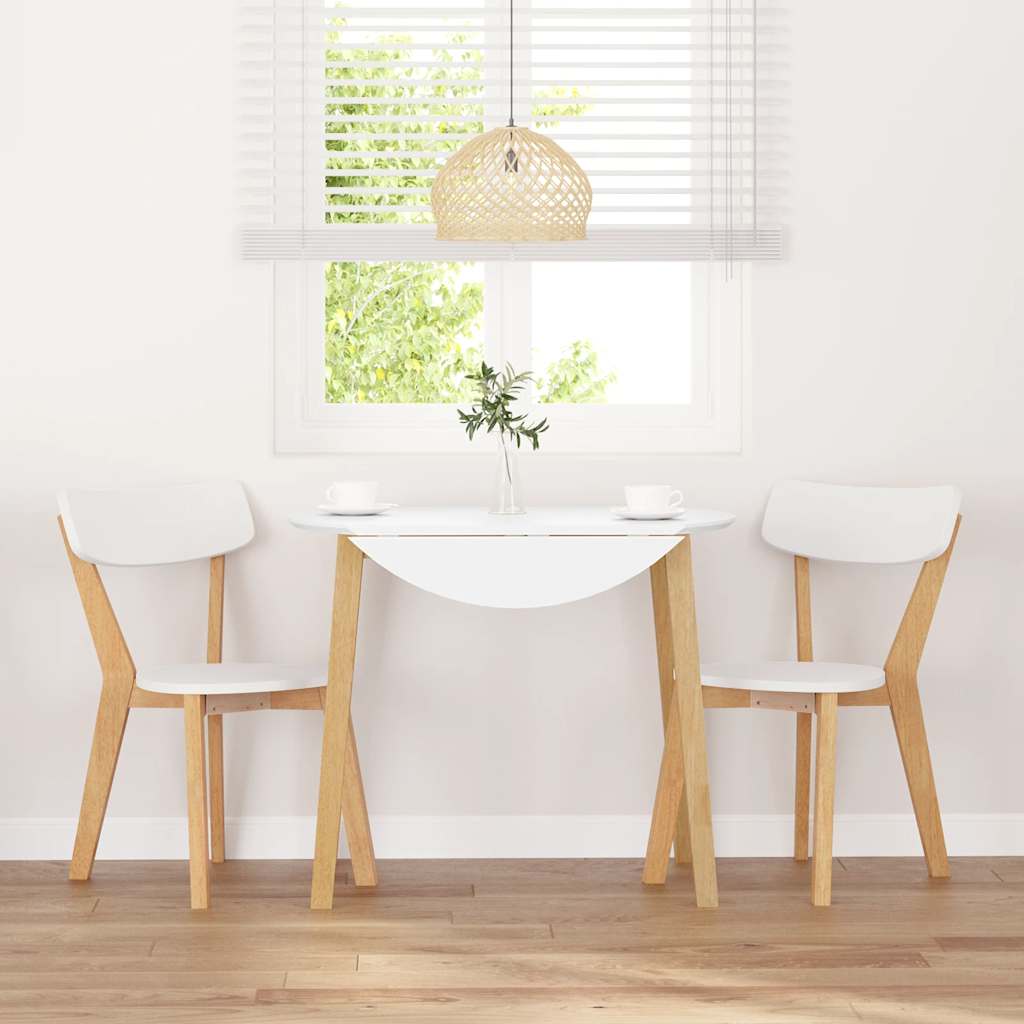 Chaises à manger 2 pcs bois massif caoutchouc - XIOS