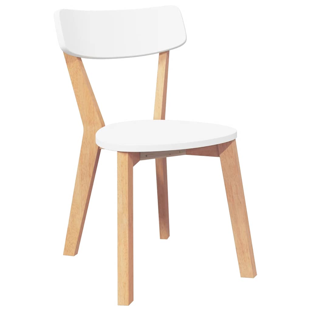 Chaises à manger 2 pcs bois massif caoutchouc - XIOS