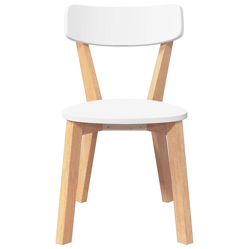 Chaises à manger 2 pcs bois massif caoutchouc - XIOS