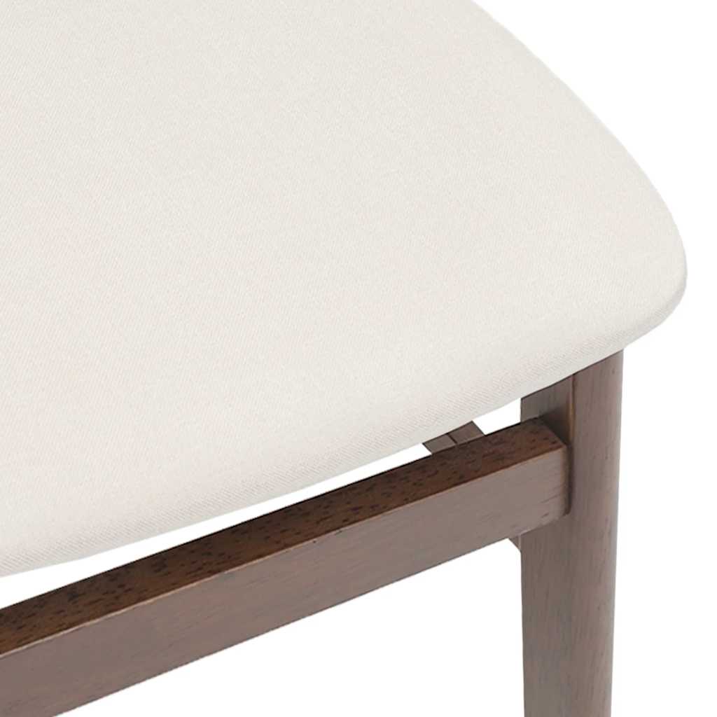 Chaises à manger coussins 2 pcs marron bois massif caoutchouc - XIOS