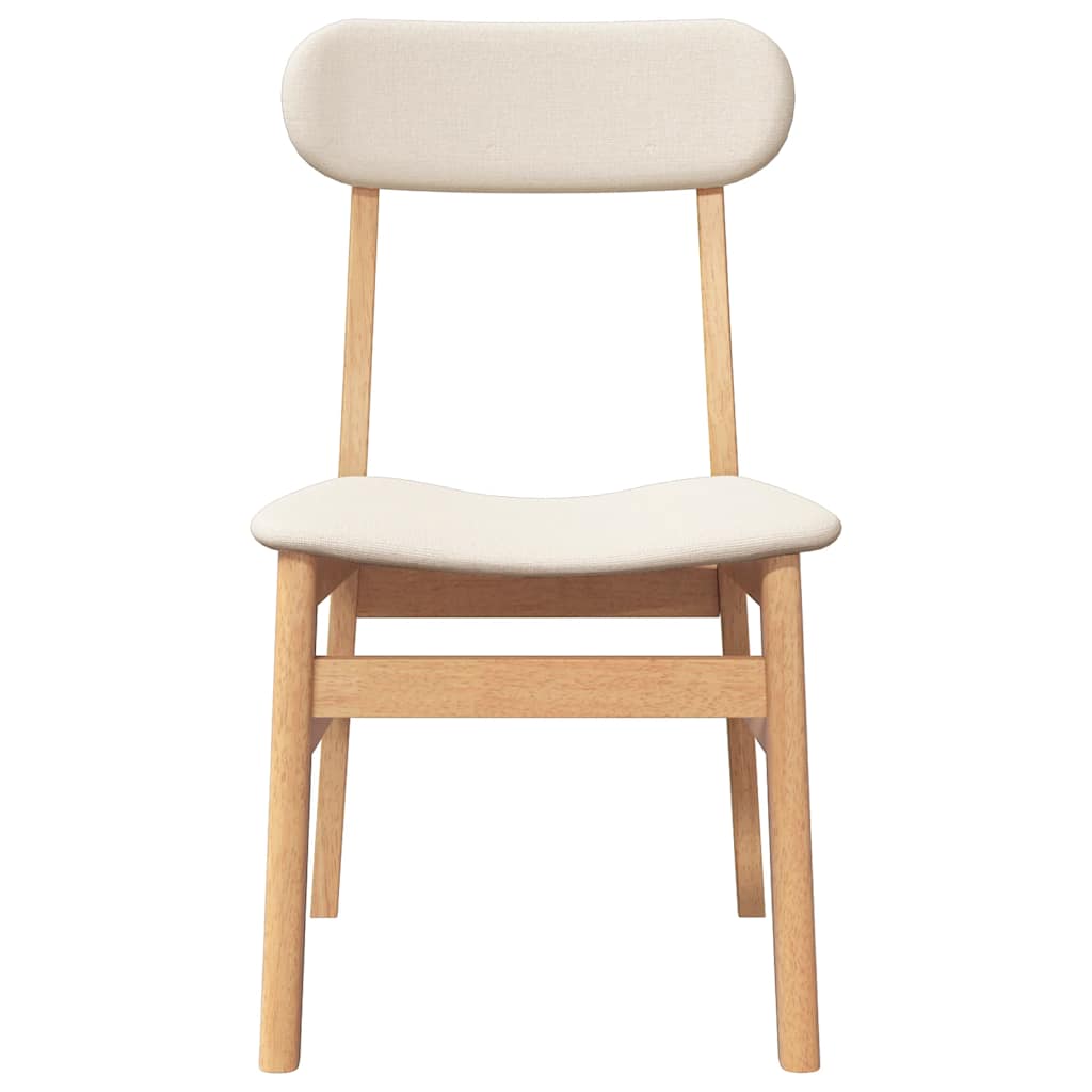 Chaises à manger coussins 2 pcs bois massif caoutchouc - XIOS