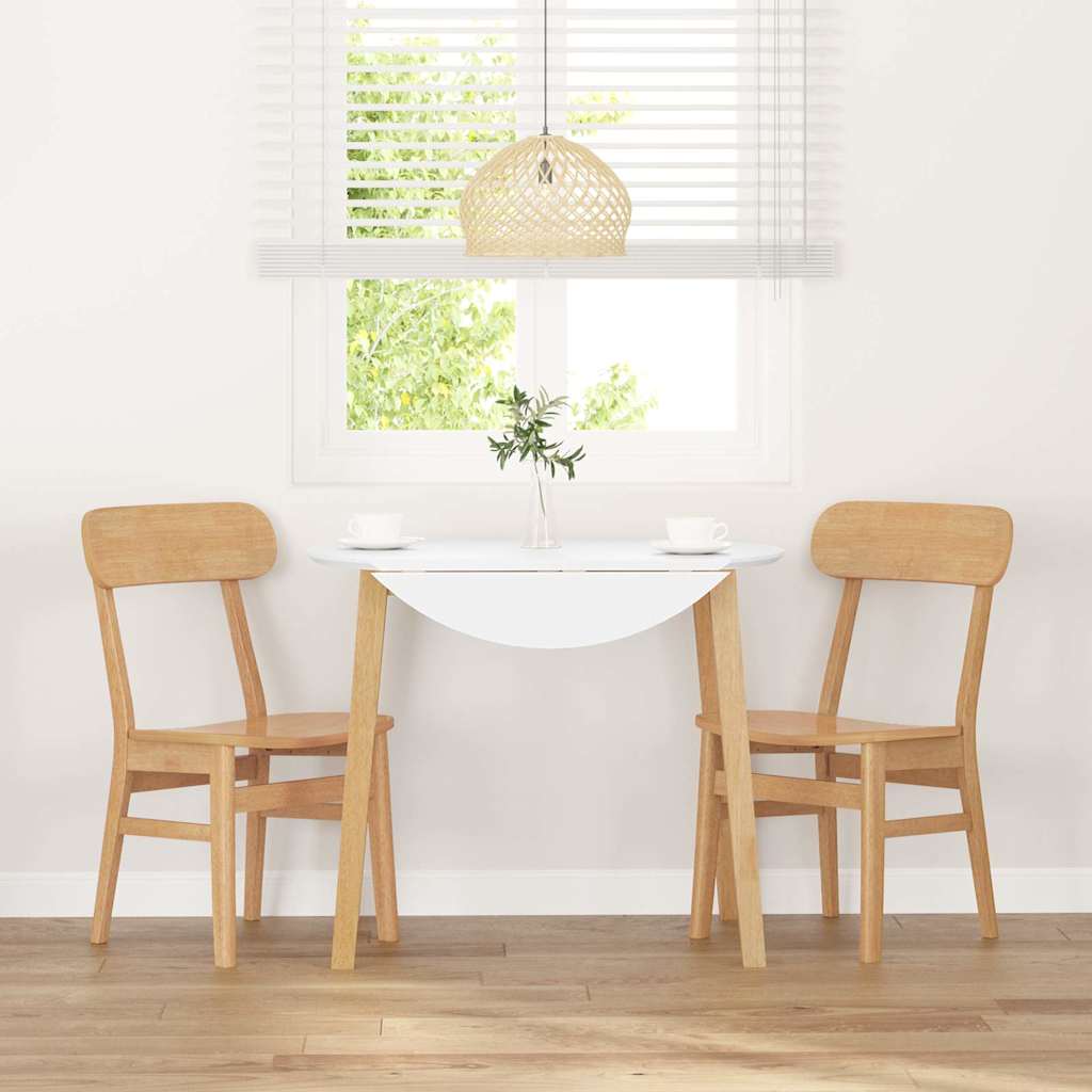 Chaises à manger 2 pcs bois massif caoutchouc - XIOS