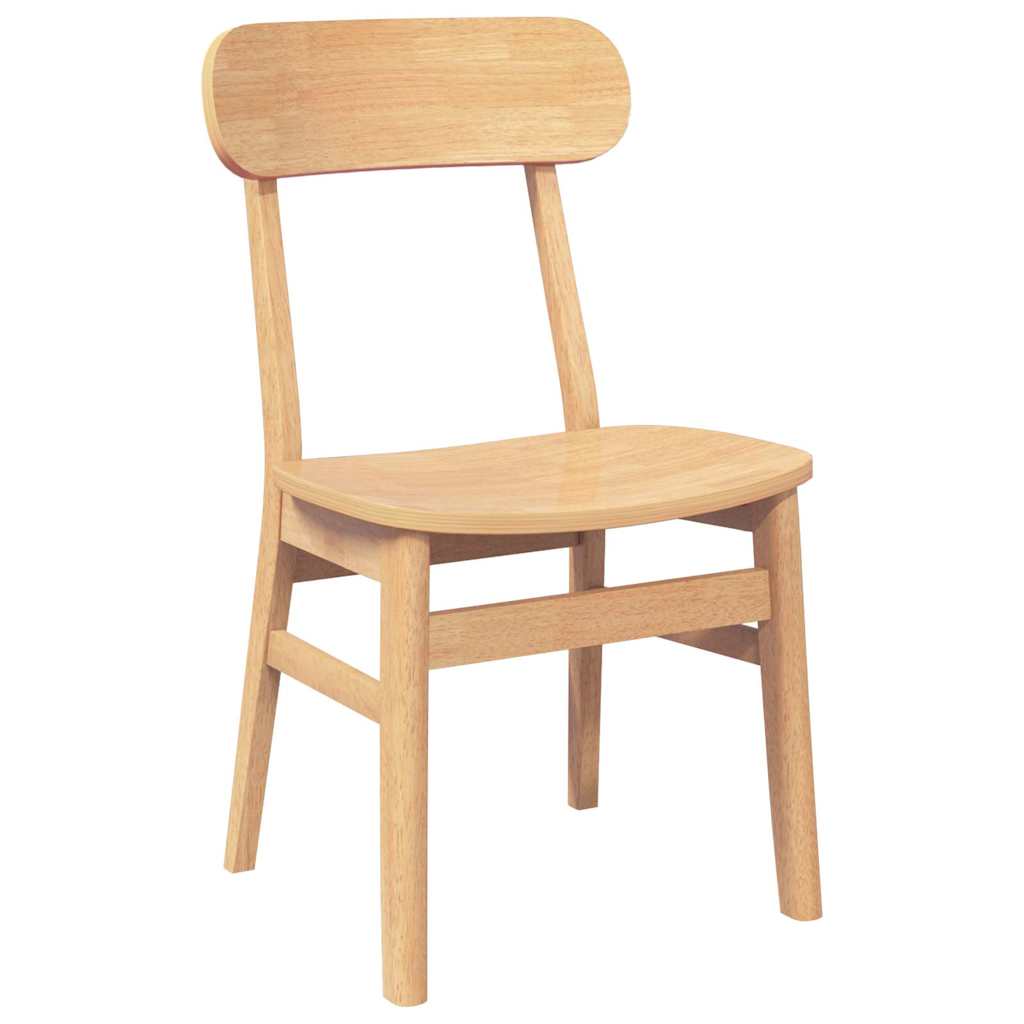 Chaises à manger 2 pcs bois massif caoutchouc - XIOS