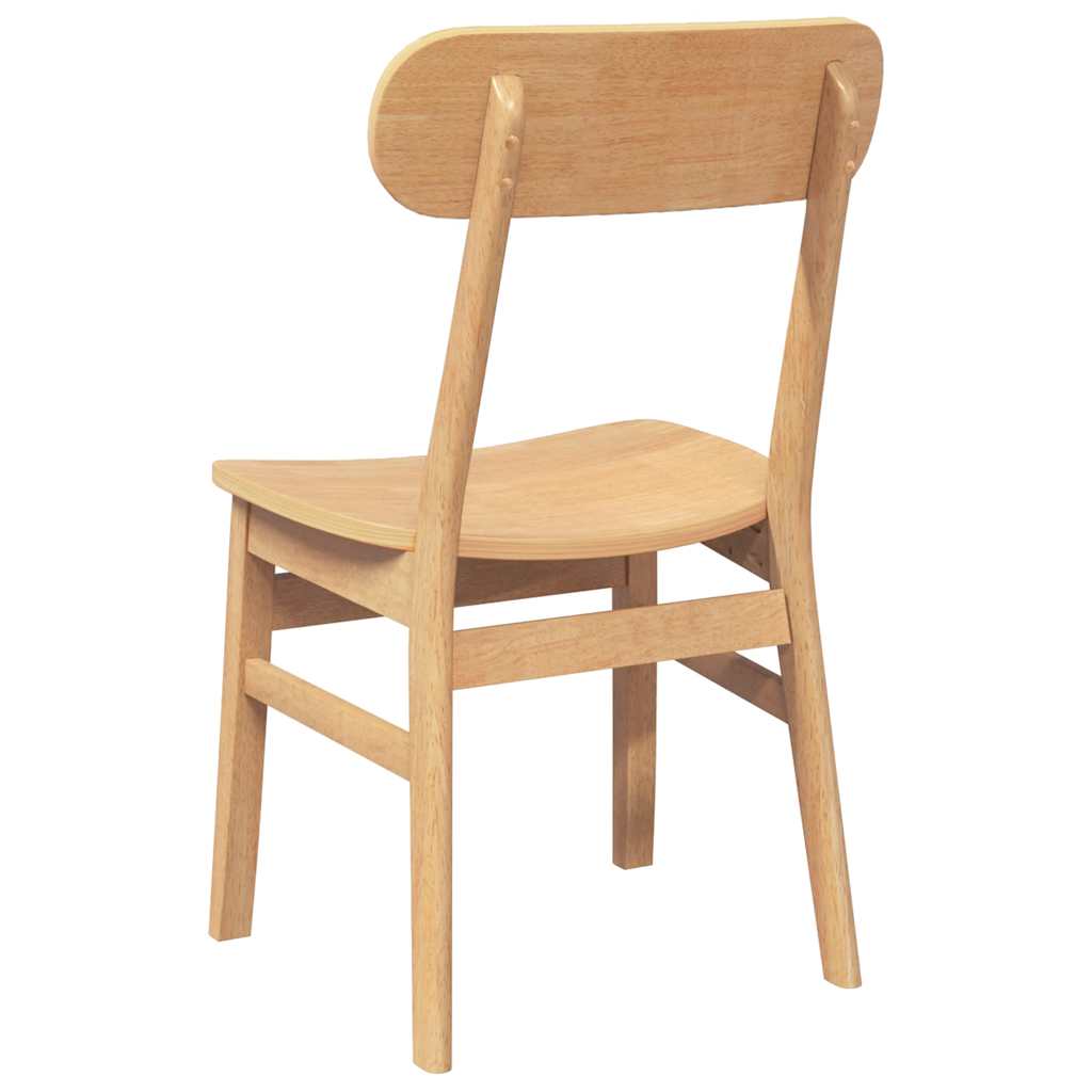 Chaises à manger 2 pcs bois massif caoutchouc - XIOS
