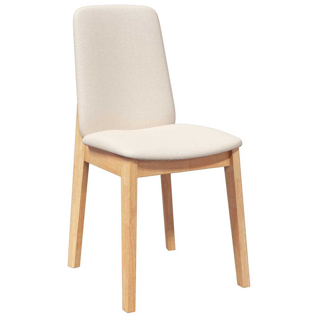 Chaises à manger coussins 2 pcs bois massif caoutchouc - XIOS