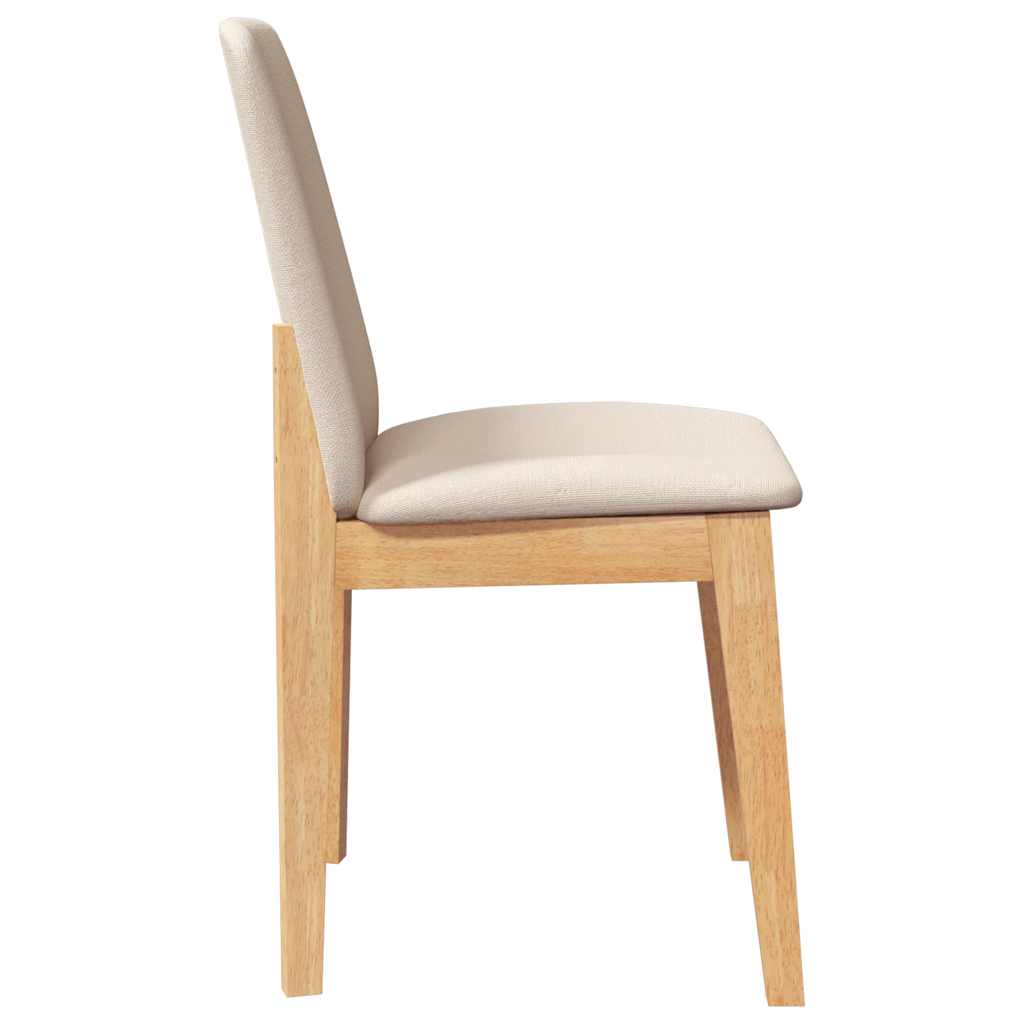 Chaises à manger coussins 2 pcs bois massif caoutchouc - XIOS