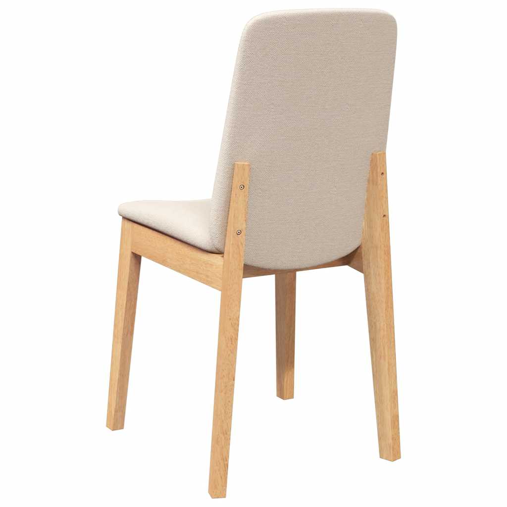 Chaises à manger coussins 2 pcs bois massif caoutchouc - XIOS