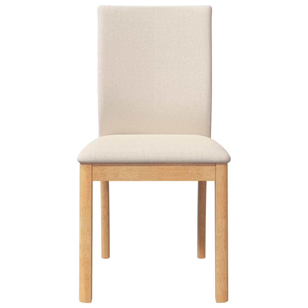 Chaises à manger coussins 2 pcs bois massif caoutchouc - XIOS