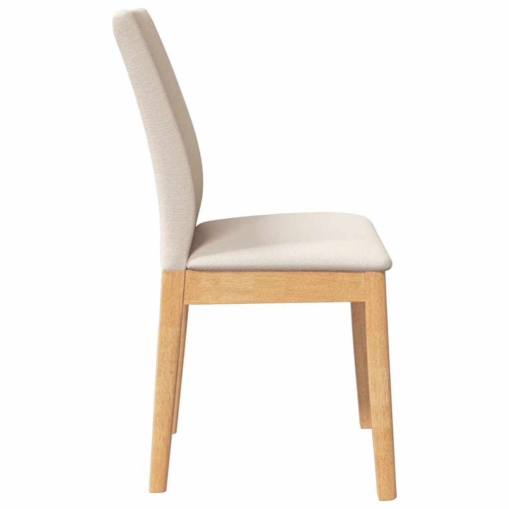 Chaises à manger coussins 2 pcs bois massif caoutchouc - XIOS