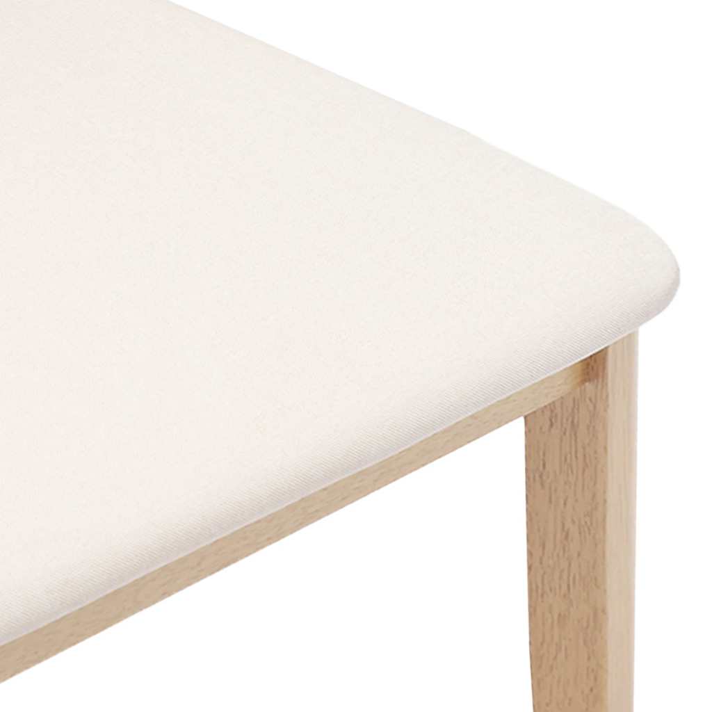 Chaises à manger coussins 2 pcs bois massif caoutchouc - XIOS