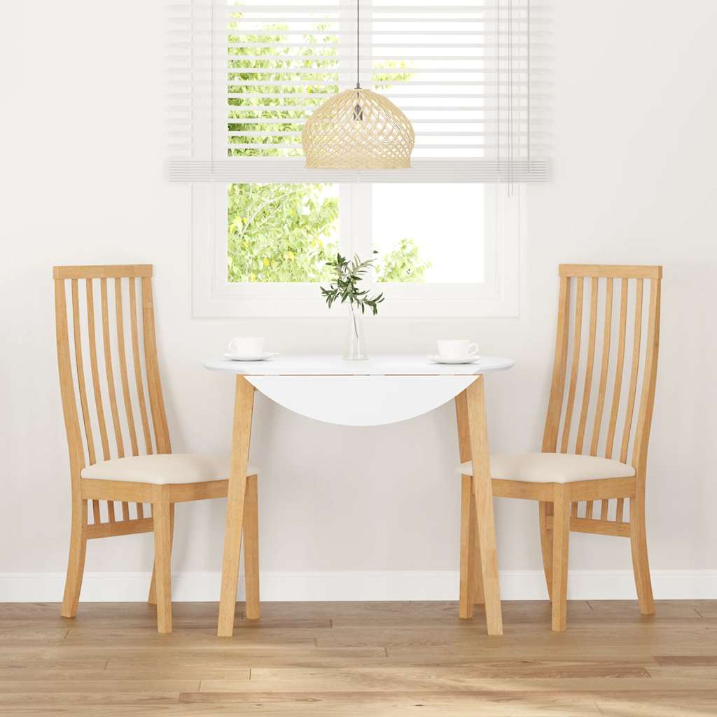 Chaises à manger coussins 2 pcs bois massif caoutchouc - XIOS