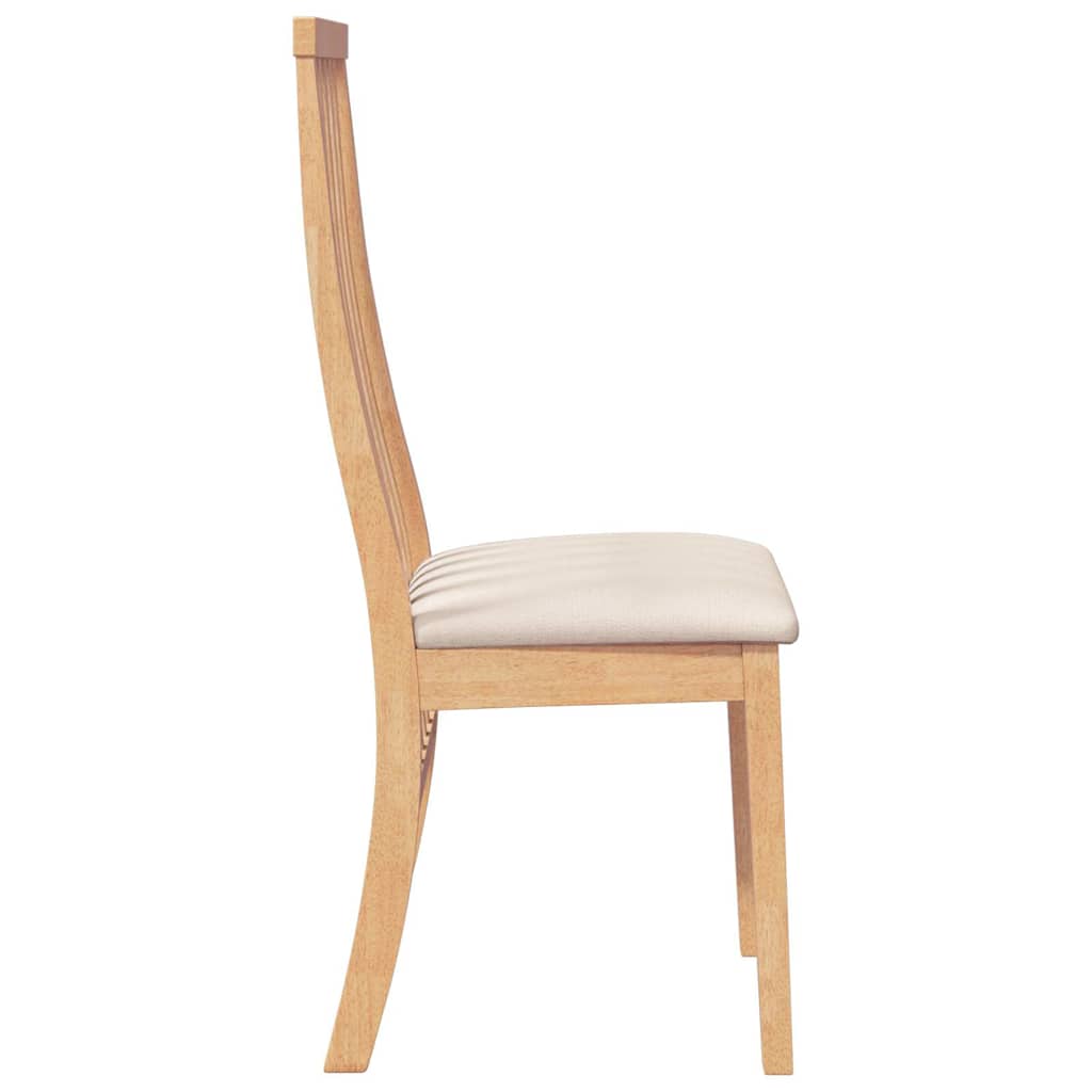 Chaises à manger coussins 2 pcs bois massif caoutchouc - XIOS