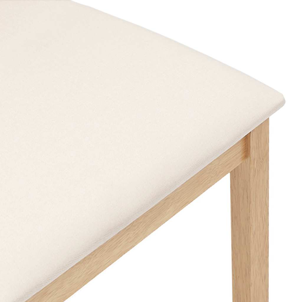 Chaises à manger coussins 2 pcs bois massif caoutchouc - XIOS