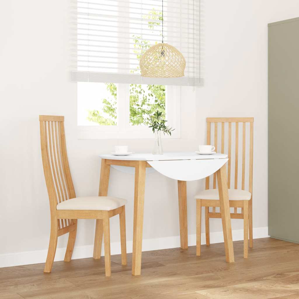 Chaises à manger coussins 2 pcs bois massif caoutchouc - XIOS