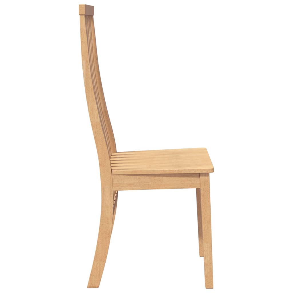 Chaises à manger 2 pcs bois massif caoutchouc - XIOS