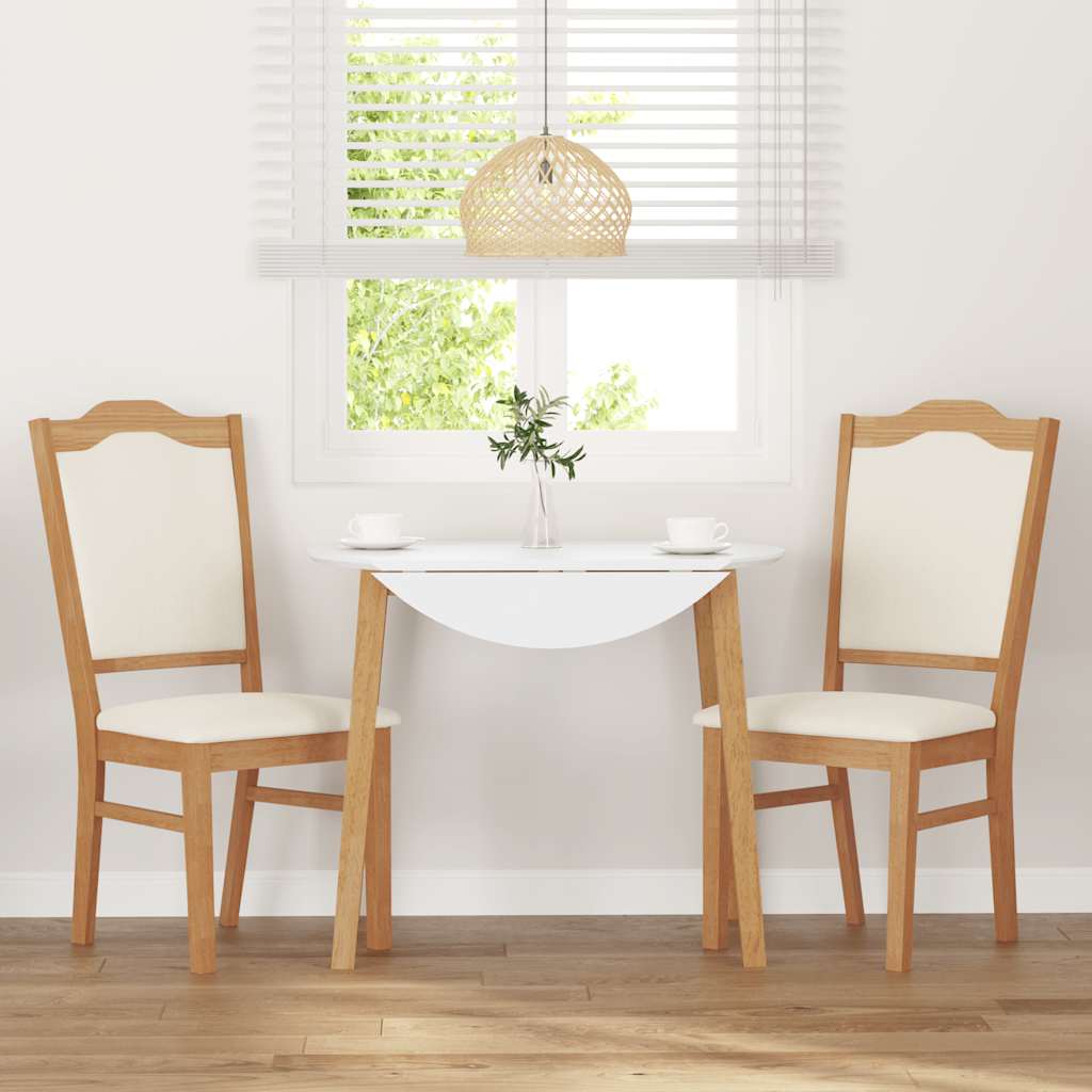 Chaises de salle à manger avec coussins (2 pcs) bois massif caoutchouc - XIOS