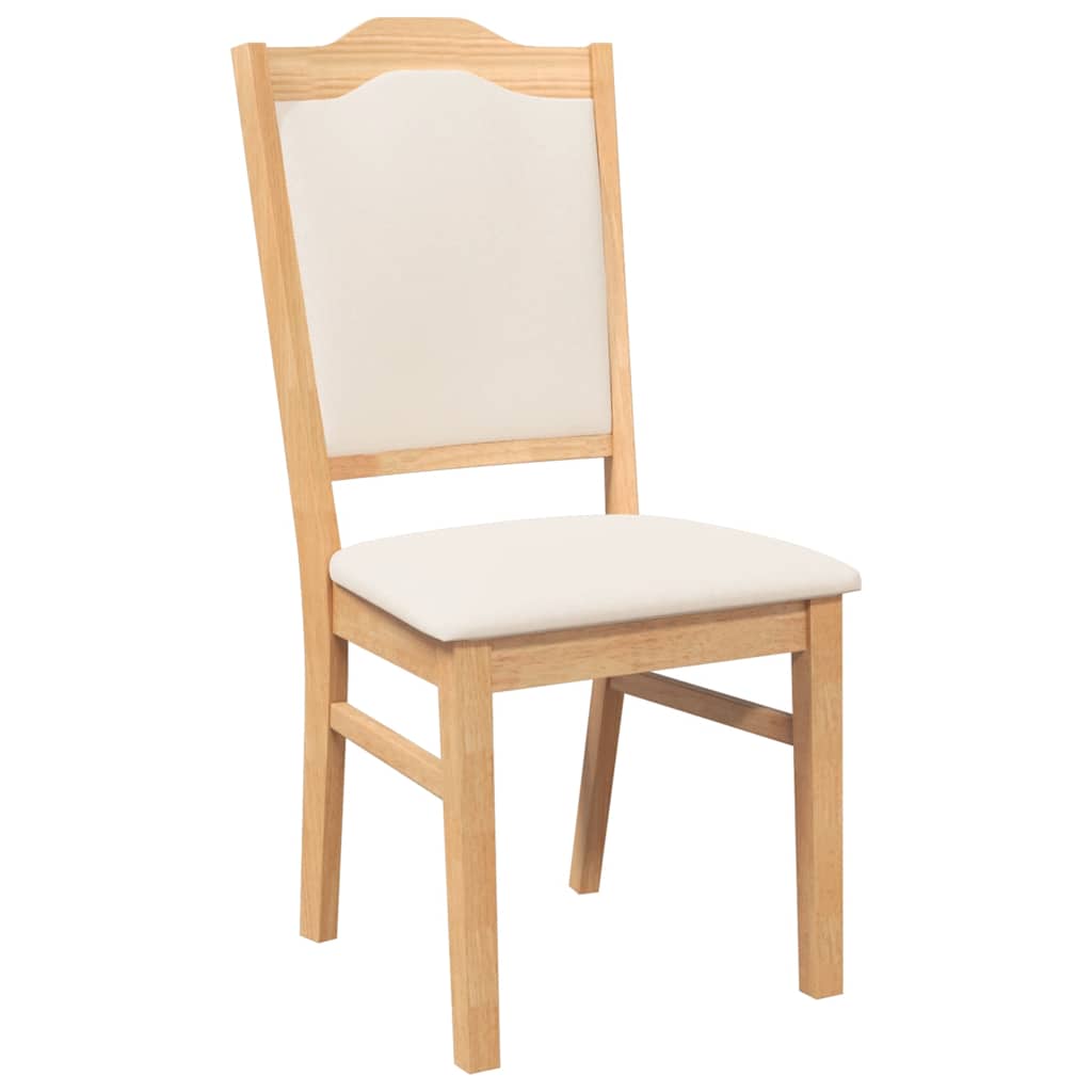Chaises de salle à manger avec coussins (2 pcs) bois massif caoutchouc - XIOS