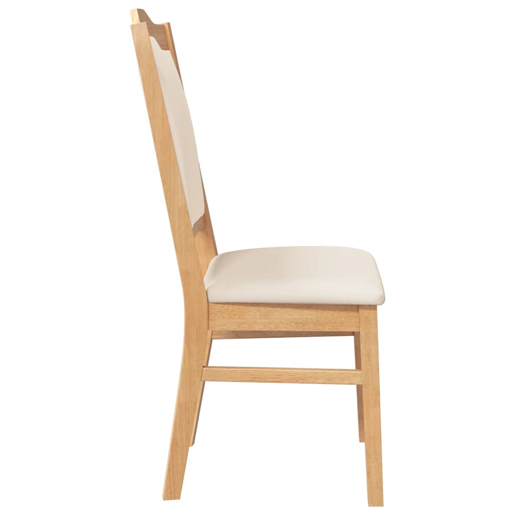 Chaises de salle à manger avec coussins (2 pcs) bois massif caoutchouc - XIOS