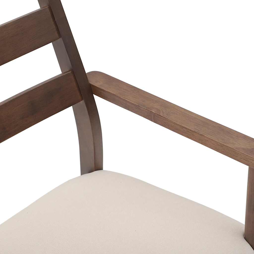 Chaises de salle à manger avec coussins (2 pcs) bois massif marron caoutchouc - XIOS
