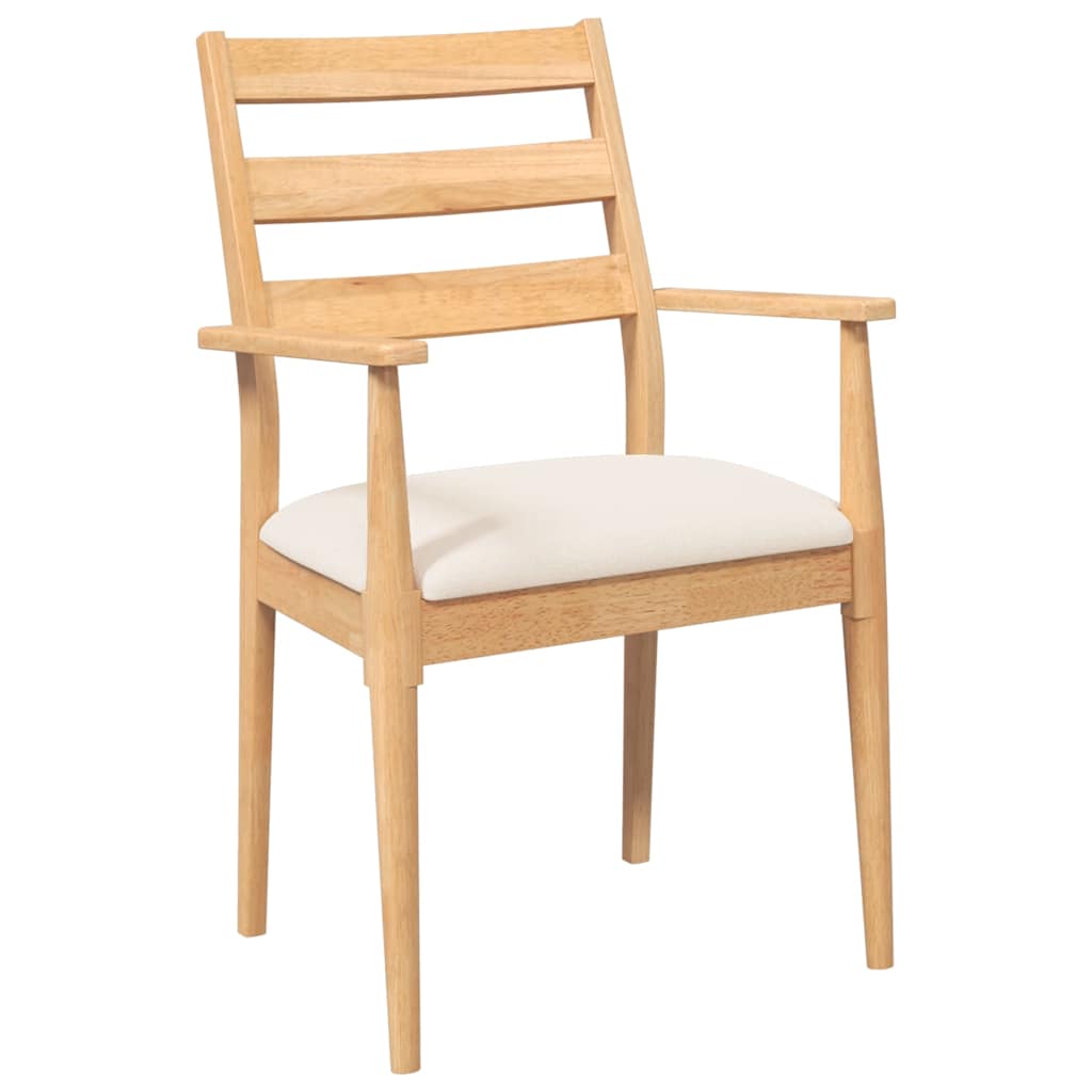 Chaises de salle à manger avec coussins (2 pcs) bois massif caoutchouc - XIOS