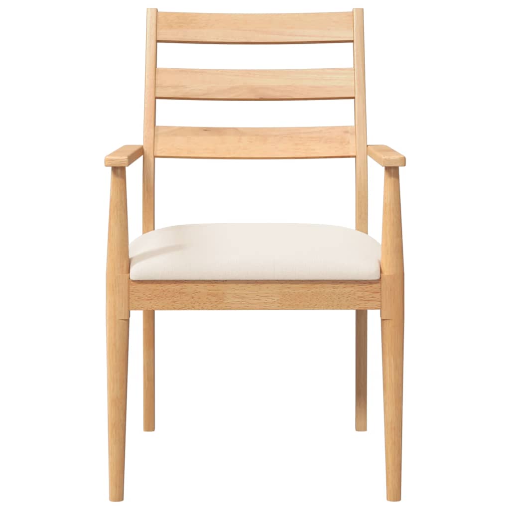 Chaises de salle à manger avec coussins (2 pcs) bois massif caoutchouc - XIOS