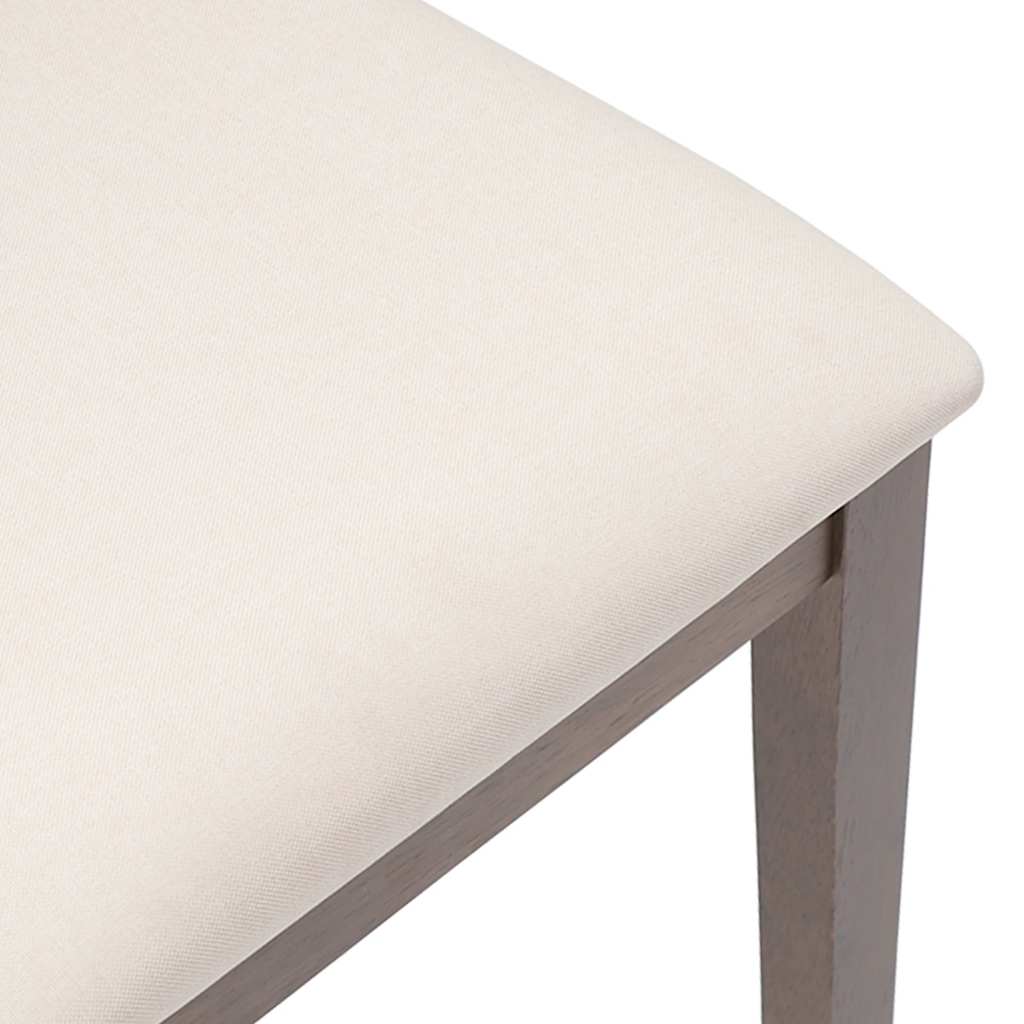 Chaises à manger coussins 2 pcs marron bois massif caoutchouc - XIOS