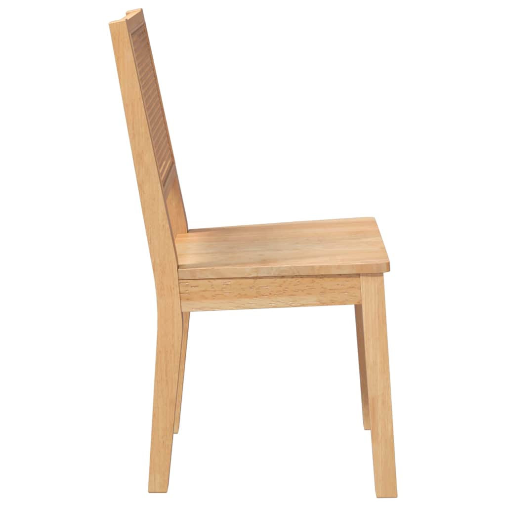 Chaises à manger 2 pcs bois massif caoutchouc - XIOS