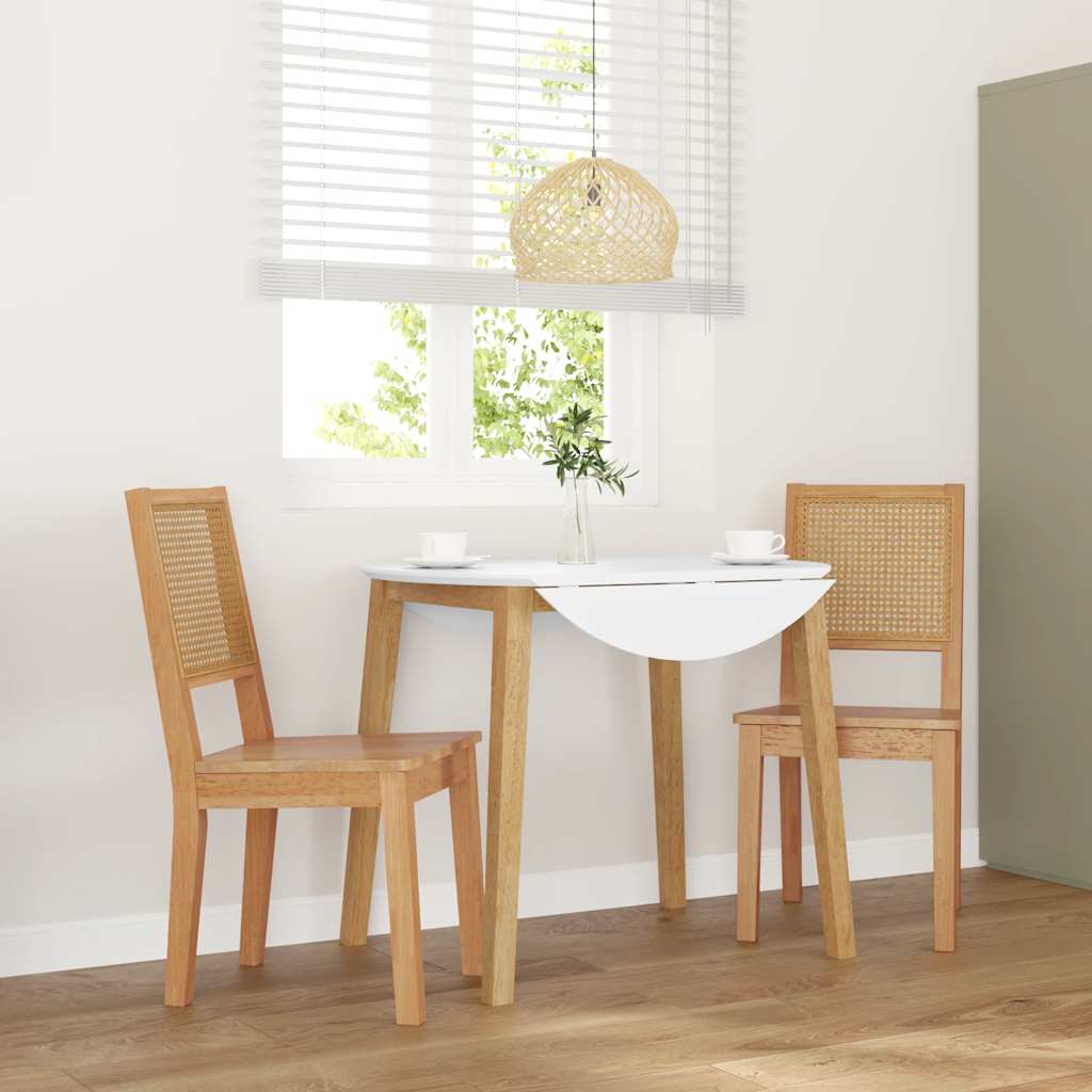 Chaises à manger 2 pcs bois massif caoutchouc - XIOS