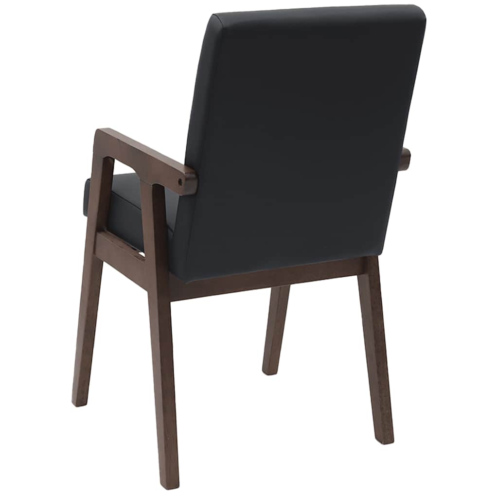 Chaises de salle à manger avec coussins (2 pcs) bois massif marron caoutchouc - XIOS