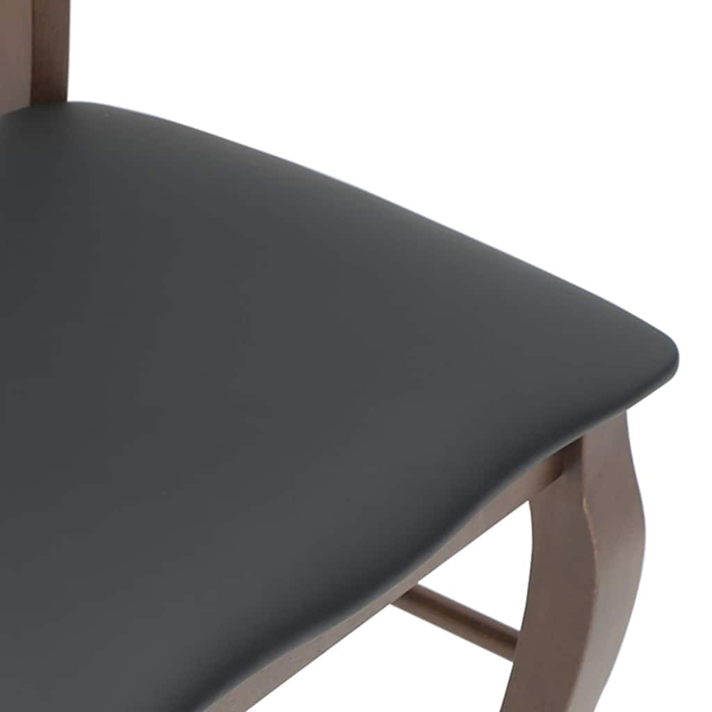 Chaises de salle à manger avec coussins (2 pcs) bois massif marron caoutchouc - XIOS