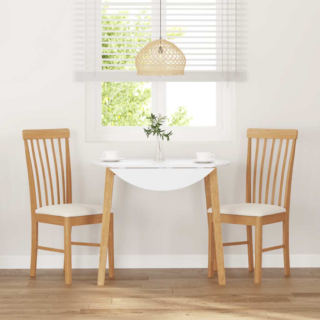 Chaises à manger coussins 2 pcs bois massif caoutchouc - XIOS