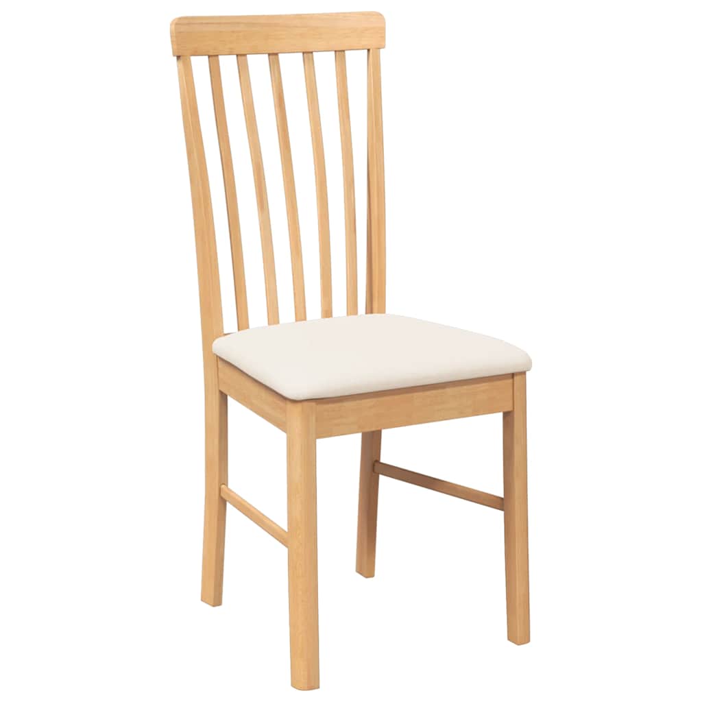 Chaises à manger coussins 2 pcs bois massif caoutchouc - XIOS