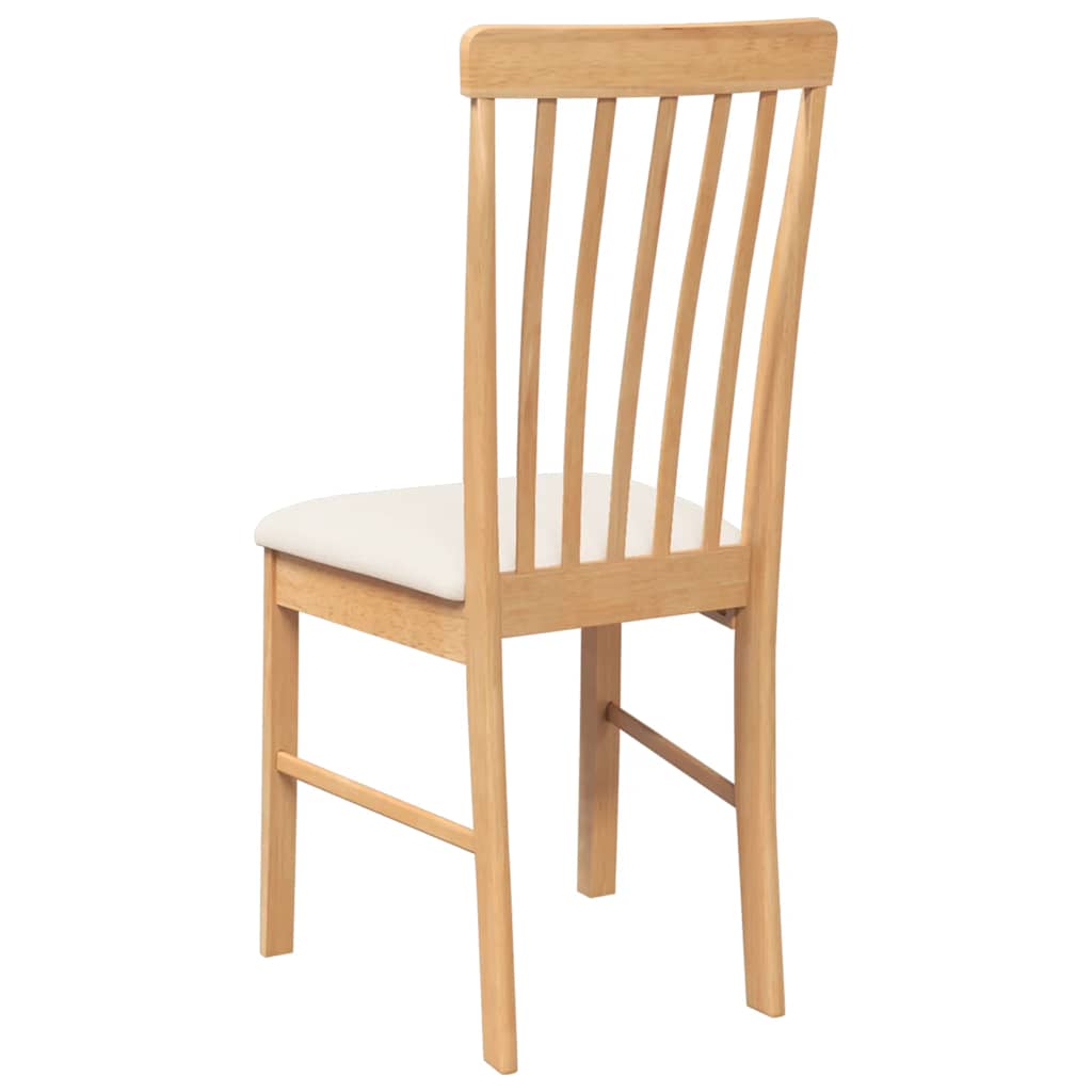 Chaises à manger coussins 2 pcs bois massif caoutchouc - XIOS