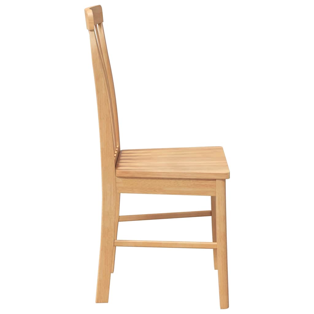 Chaises à manger 2 pcs bois massif caoutchouc - XIOS