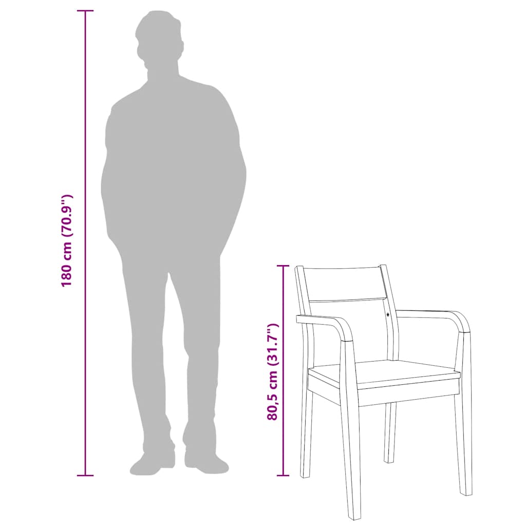 Chaises à manger 2 pcs blanc bois massif caoutchouc - XIOS