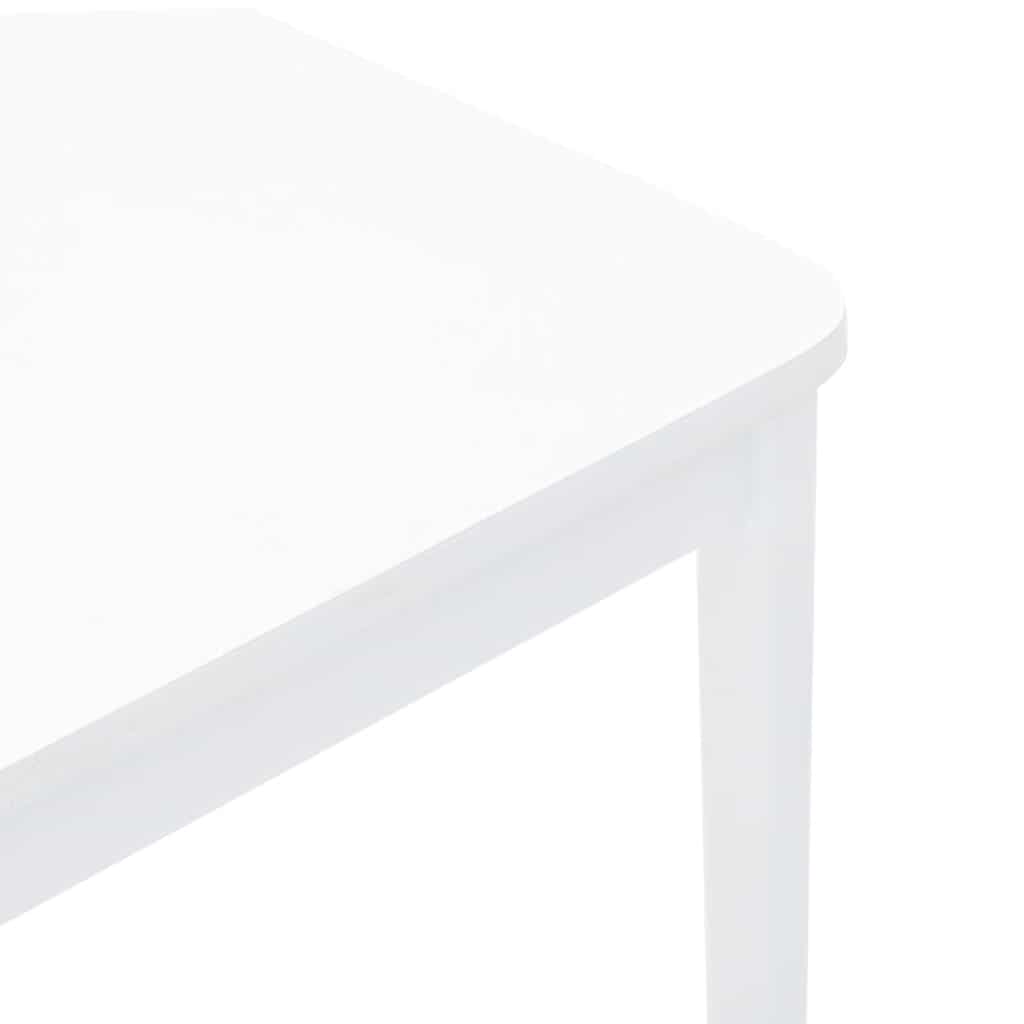 Chaises à manger 2 pcs blanc bois massif caoutchouc - XIOS