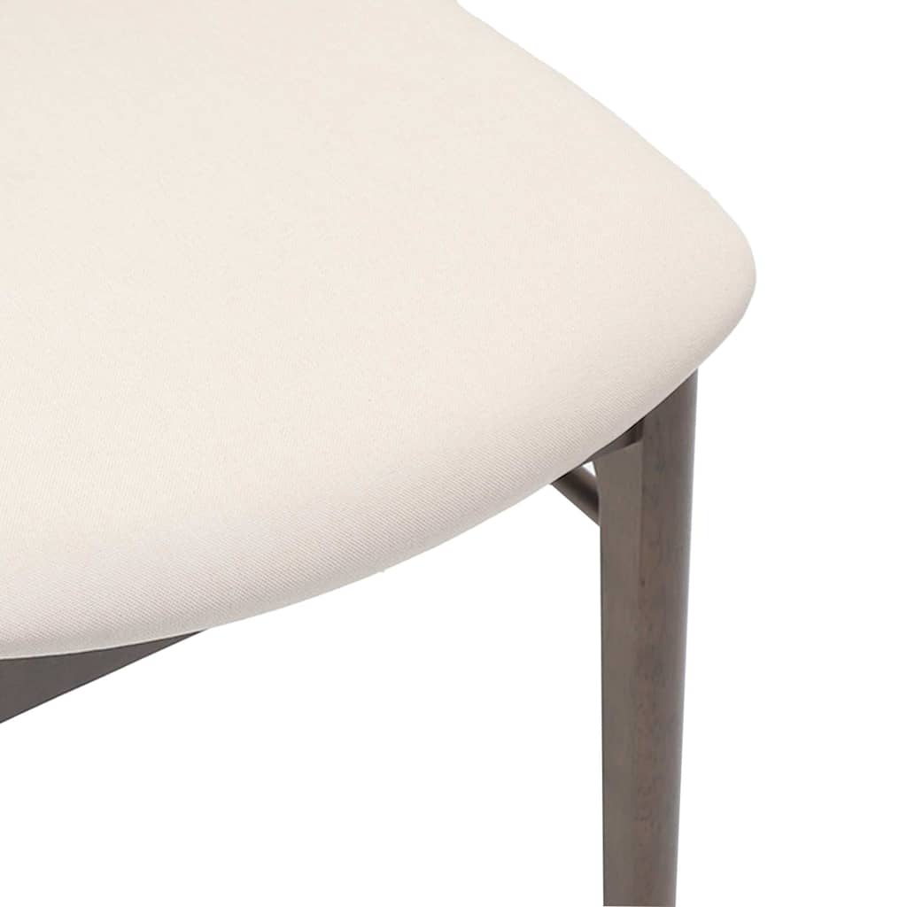 Chaises à manger coussins 2 pcs marron bois massif caoutchouc - XIOS