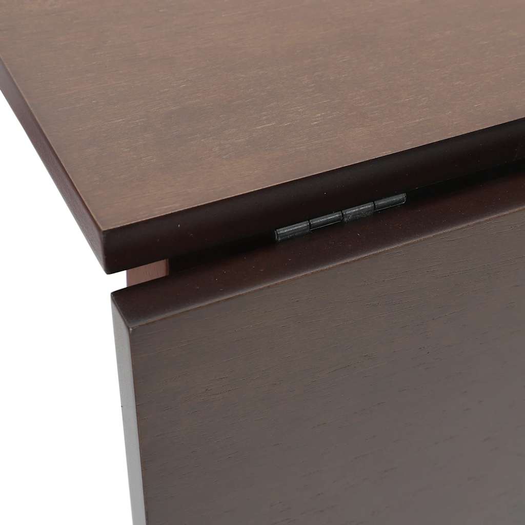 Table à manger marron bois massif et caoutchouc - XIOS