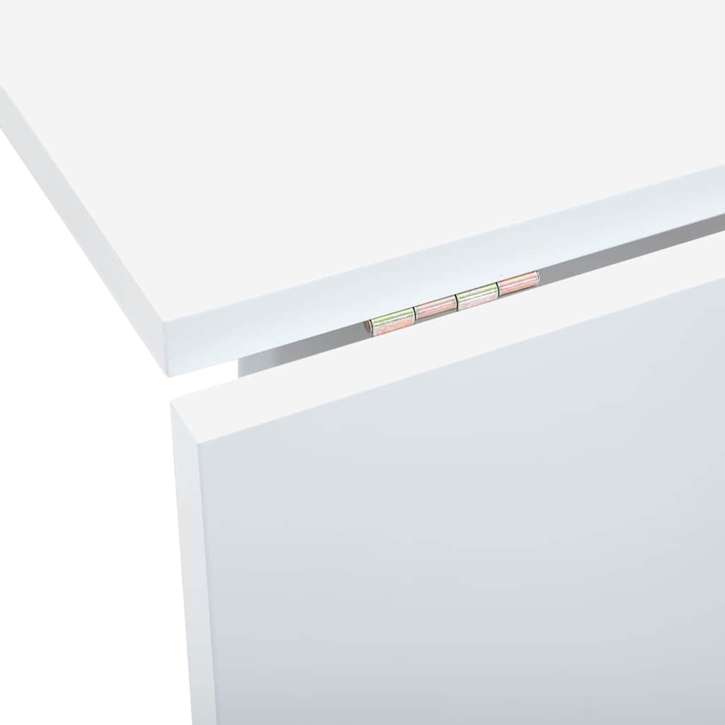 Table à manger blanc bois massif et caoutchouc - XIOS