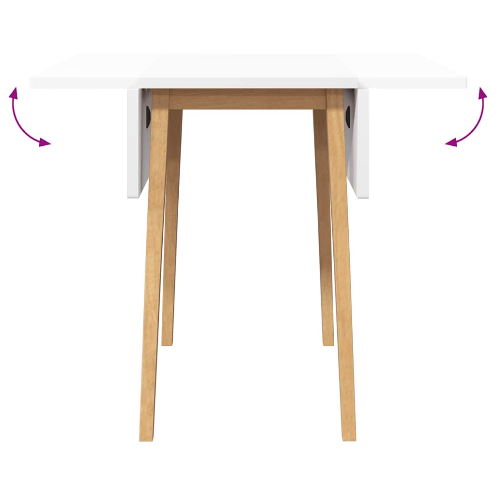 Table à manger naturel bois massif et caoutchouc - XIOS